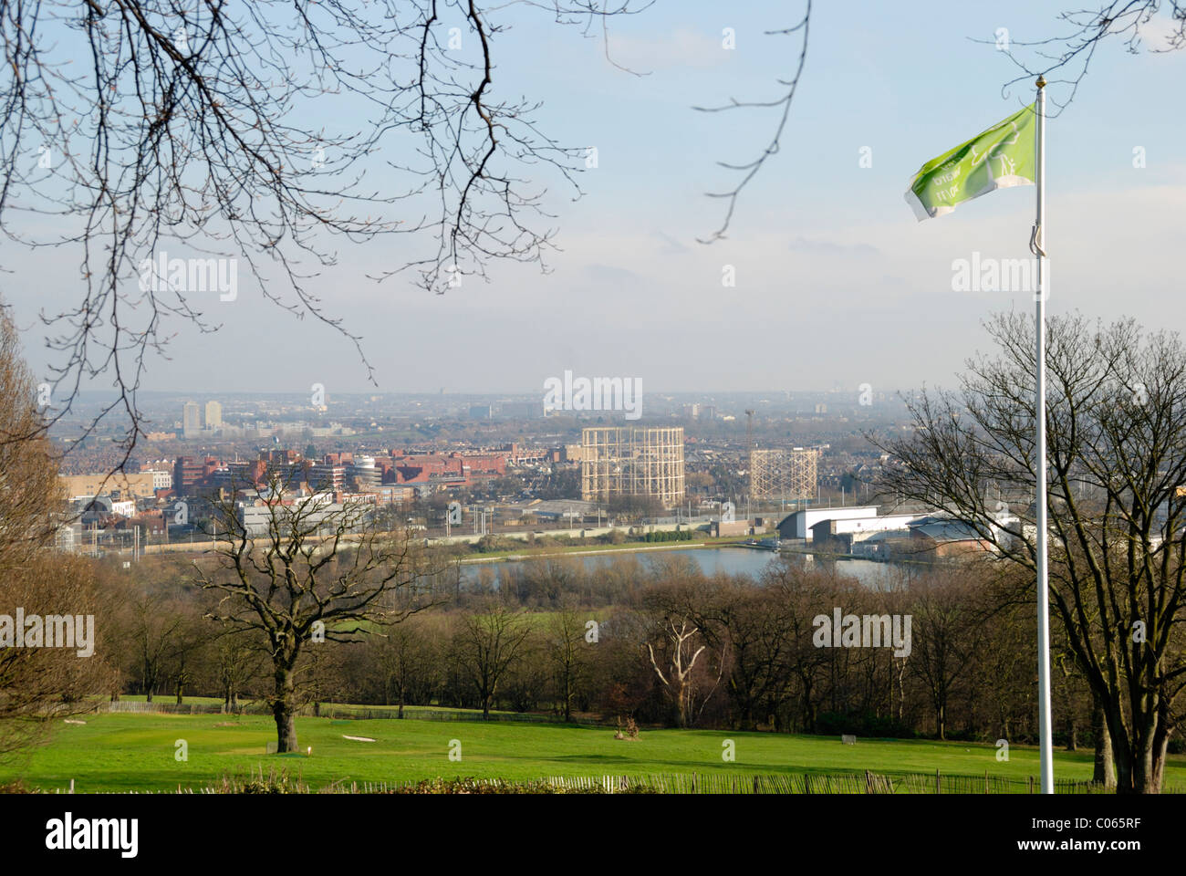Blick von Alexandra Park, London, England Stockfoto