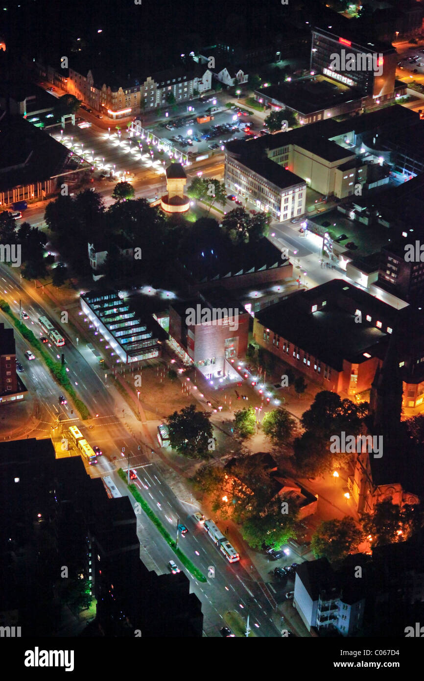 Luftaufnahme, LWL-Museum für Archäologie, KUZ, Extraschicht 2010 Nacht der Industriekultur, Sommerfest der Stockfoto