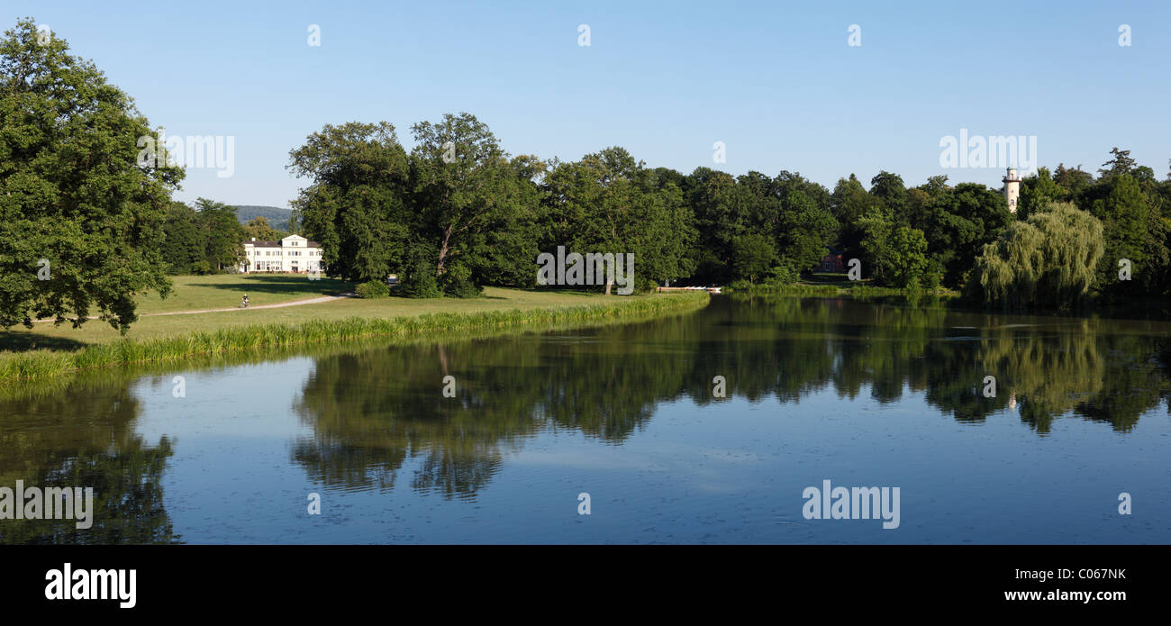 Schoenbuschsee See, Schoenbusch Park, Aschaffenburg, bayrisch zu senken, Main, Unterfranken, Franken, Bayern, Deutschland, Europa Stockfoto