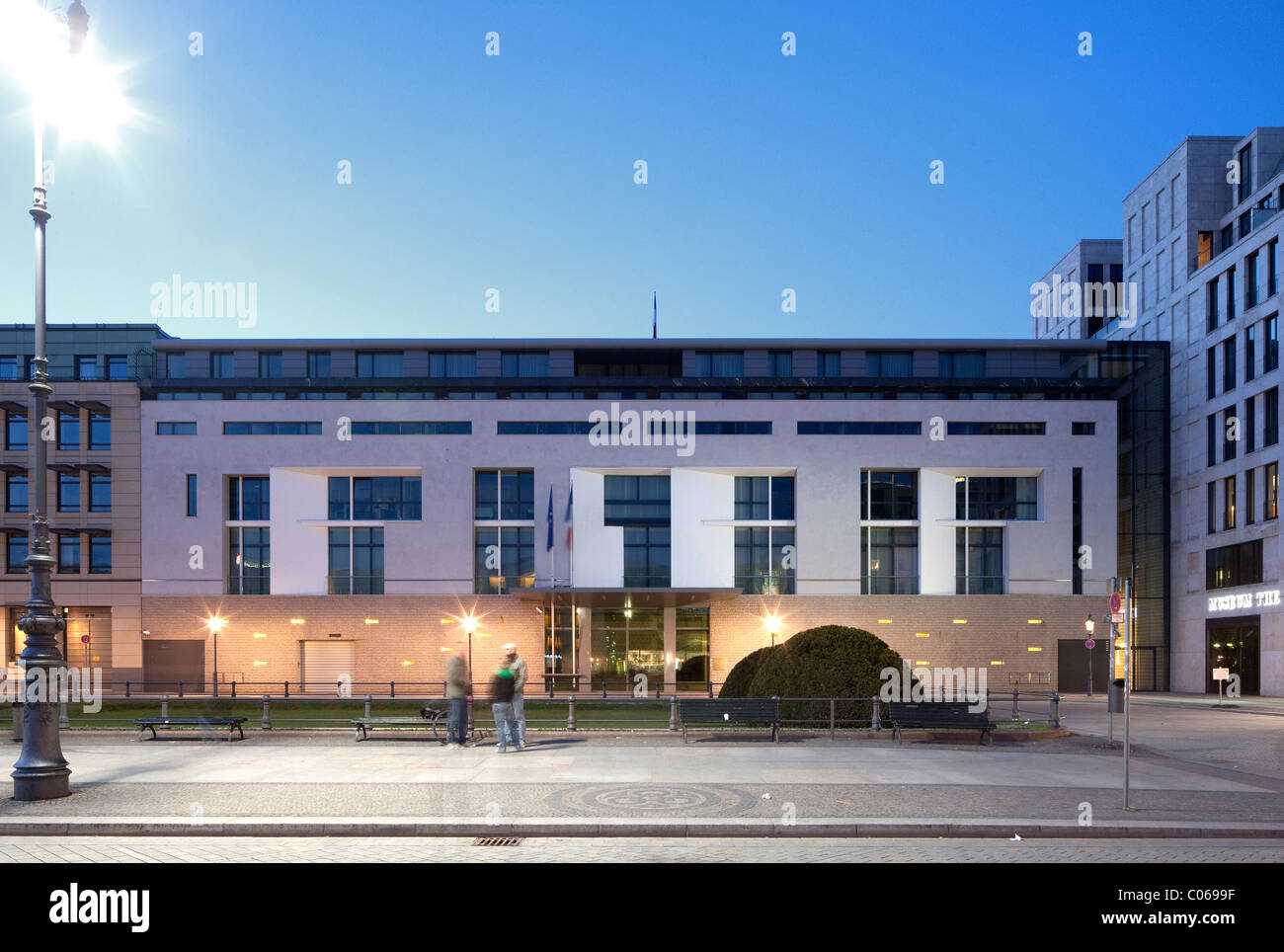 Französische Botschaft, Pariser Platz Platz, Berlin-Mitte, Berlin, Deutschland, Europa Stockfoto