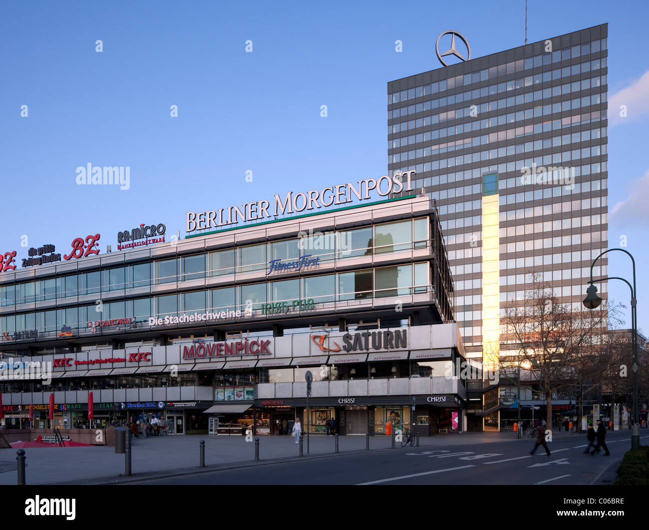 Europa-Center Einkaufszentrum, Bezirk Charlottenburg, Berlin, Deutschland, Europa Stockfoto