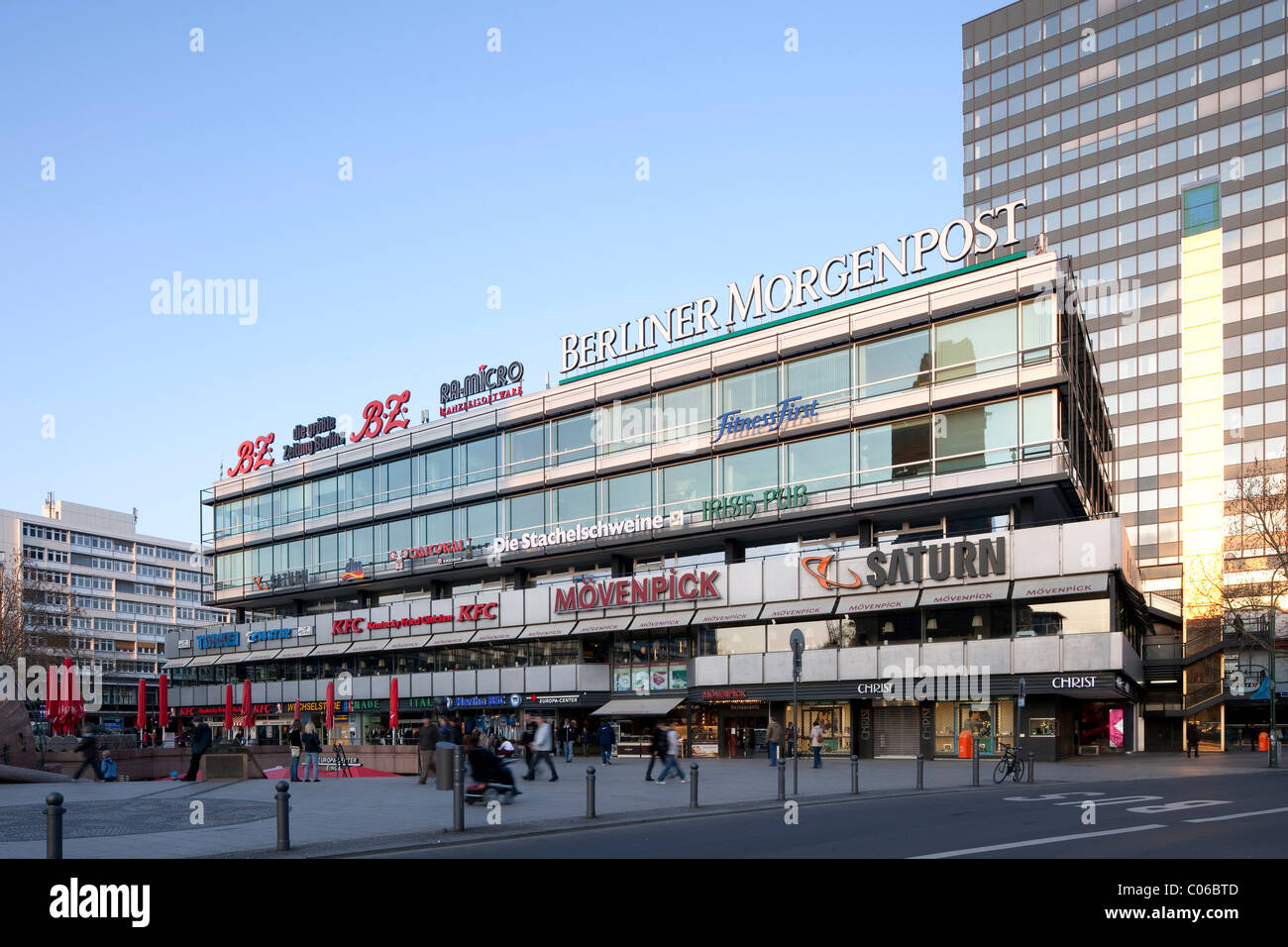 Europa-Center Einkaufszentrum, Bezirk Charlottenburg, Berlin, Deutschland, Europa Stockfoto