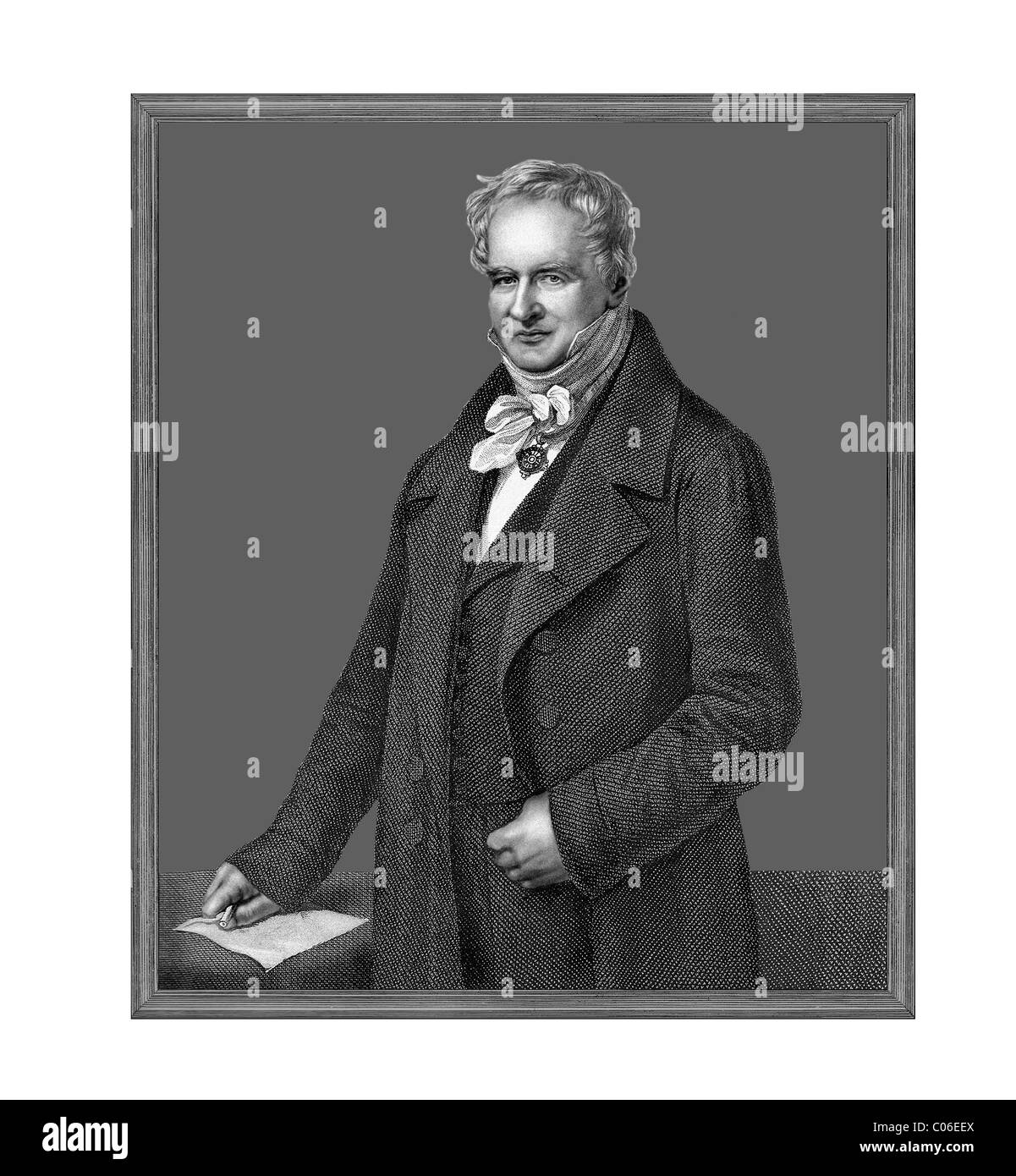 Alexander von Humboldt 1769 1859 deutscher Naturforscher Illustration aus einer Gravur Stockfoto