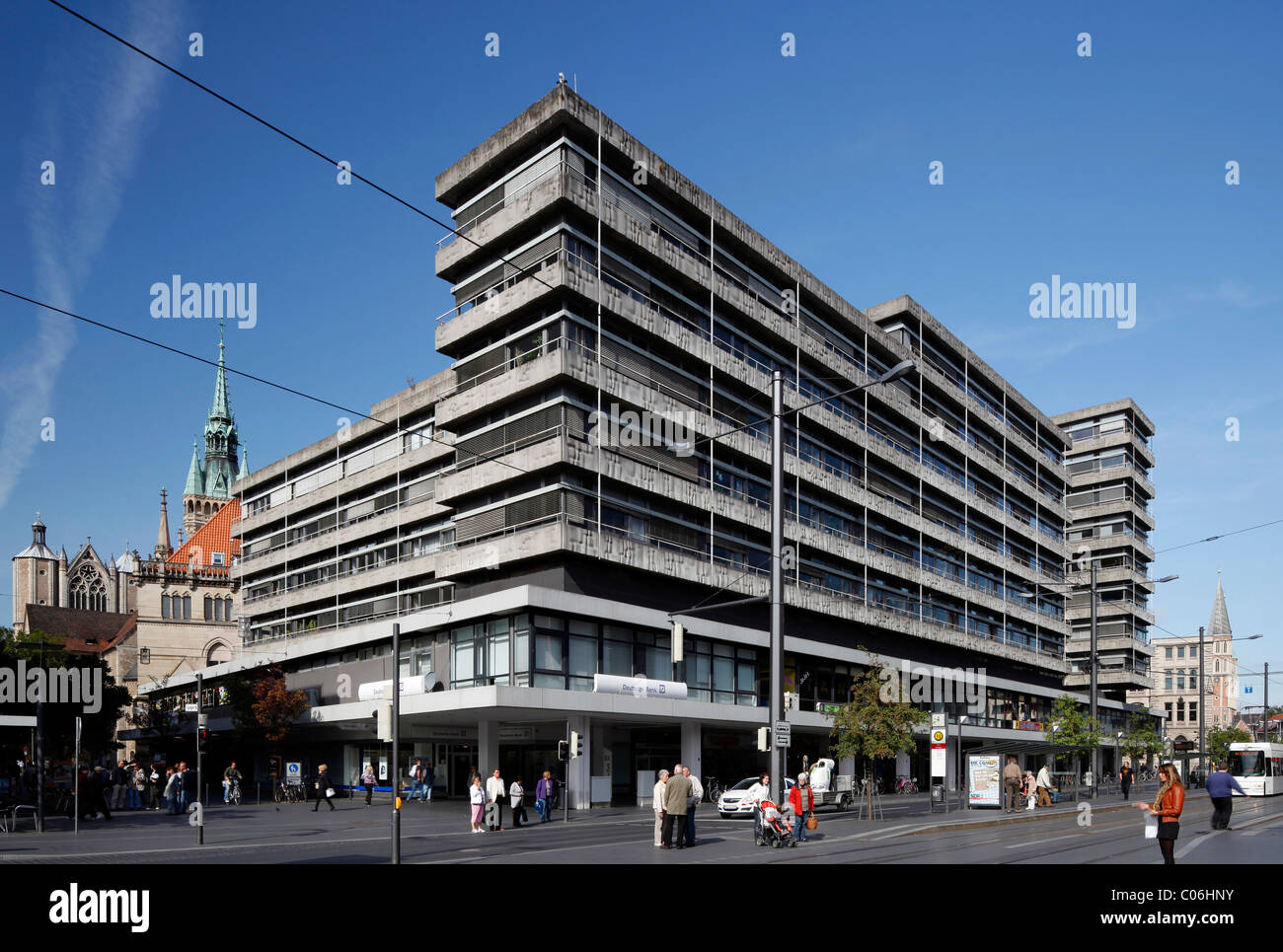 Büro- und Geschäftshaus Langer Hof, Braunschweig, Niedersachsen, Deutschland, Europa Stockfoto