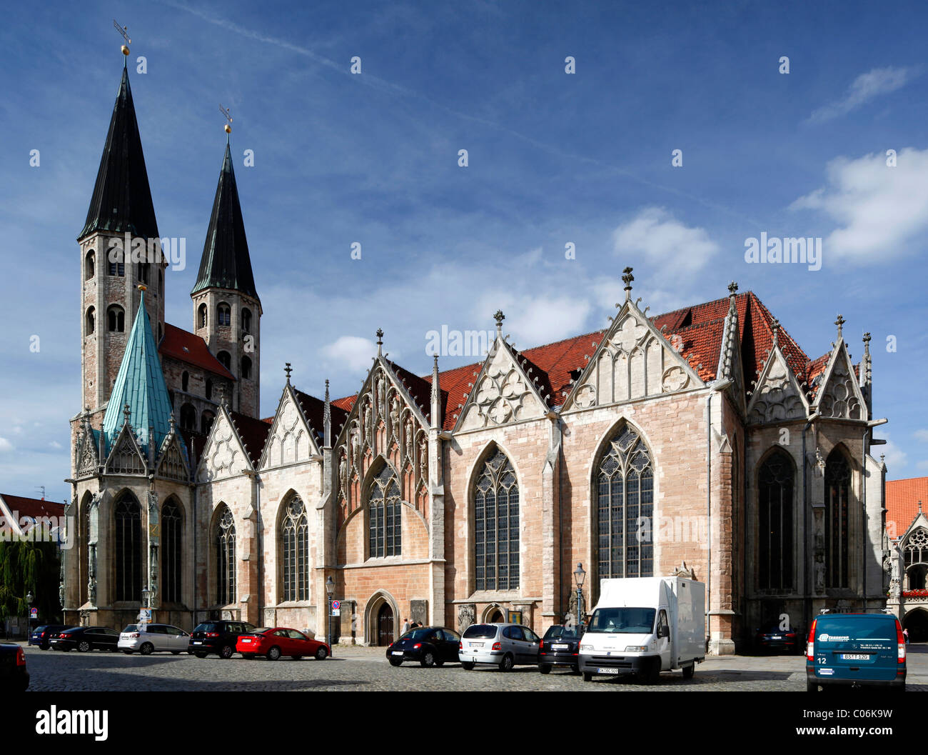 Kirche St. Martini, Braunschweig, Braunschweig, Niedersachsen, Deutschland, Europa zu senken Stockfoto