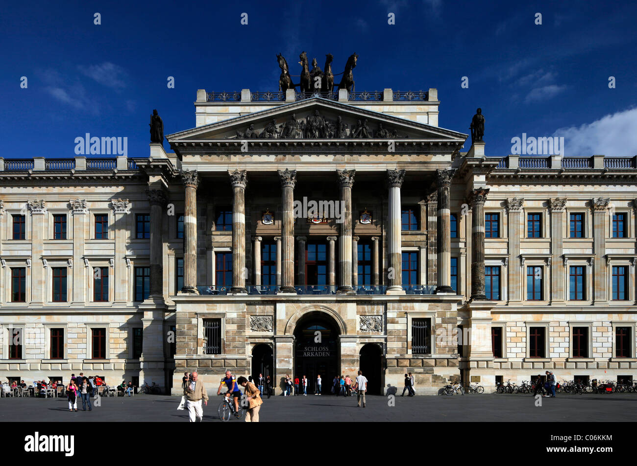 Rekonstruktion von Brunswick Palast, Schloss-Arkaden Einkaufszentrum, Stadtbibliothek, Stadtarchiv, Schlossmuseum, Braunschweig Stockfoto