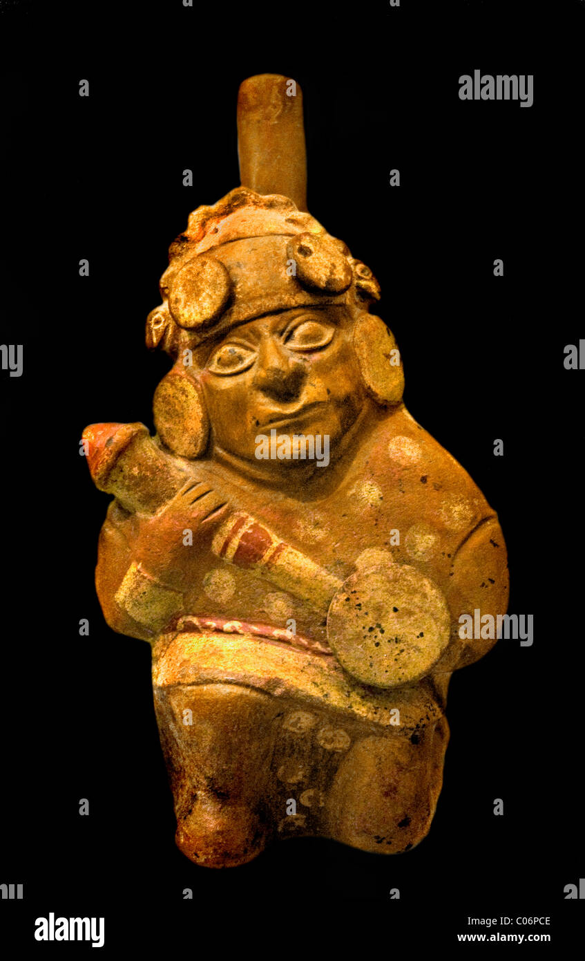 Mochica Krieger Krieg Soldat 100 700 AD Peru Peru Stockfoto