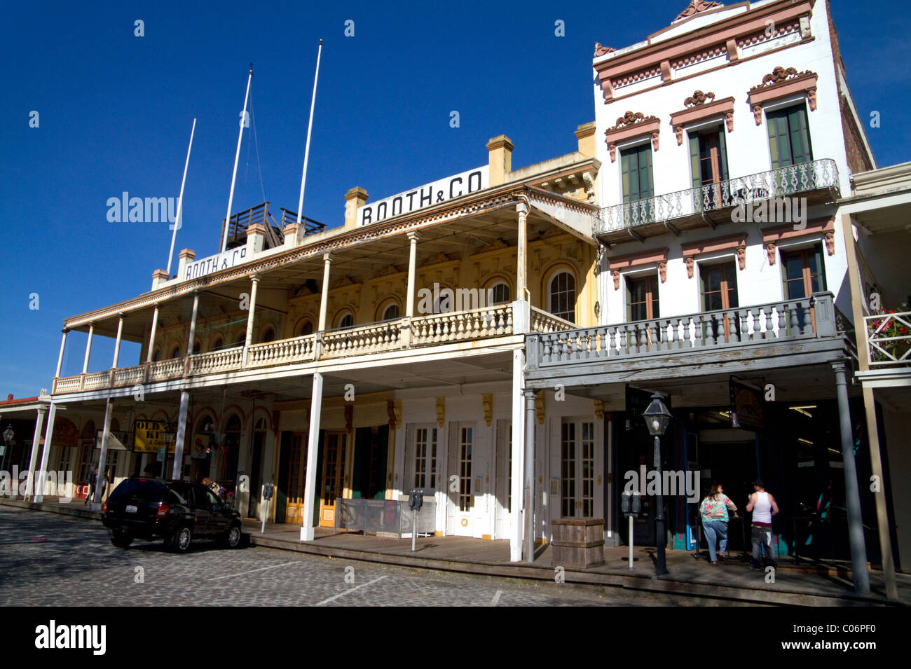 Old Sacramento State Historic Park in Sacramento, Kalifornien, USA. Stockfoto