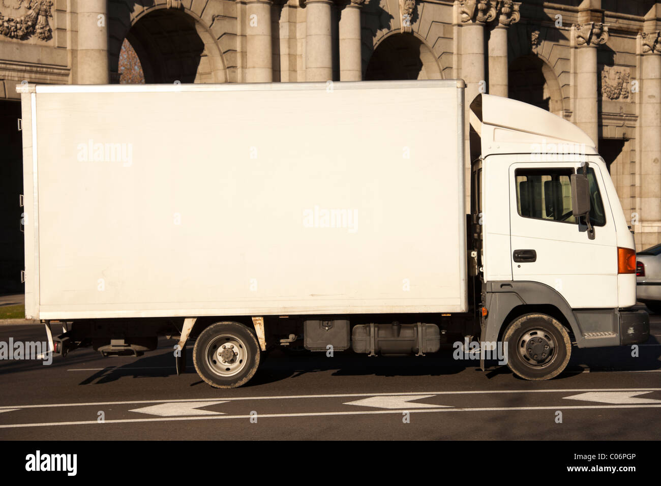Weißen LKW Stockfoto Weißen LKW Stockfoto