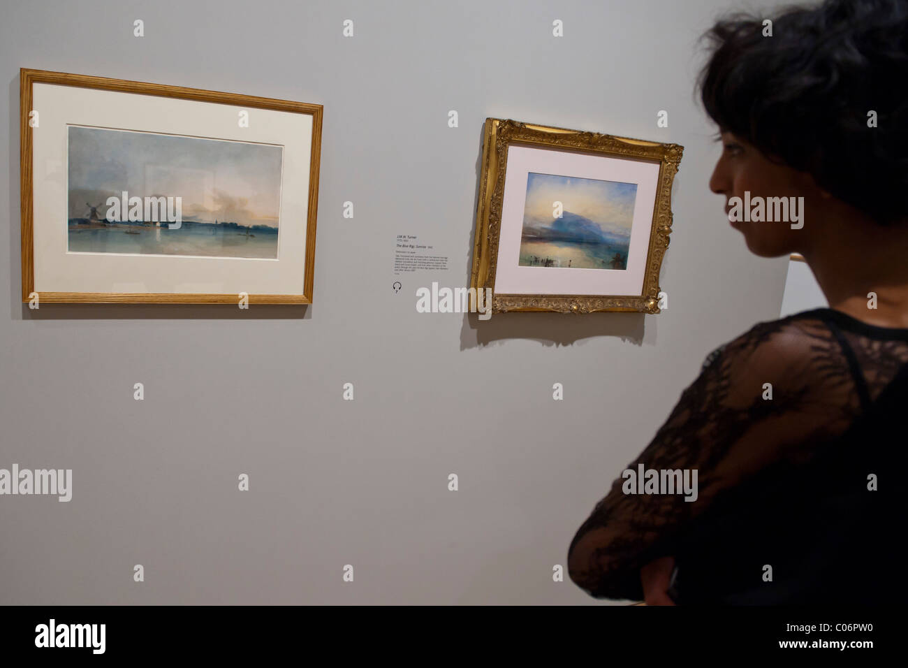 Die Aquarell-Ausstellung in der Tate Britain beginnt und läuft vom 16. Februar bis 21. August 2011. Freuen Sie sich auf mehr als 200 Werke Stockfoto