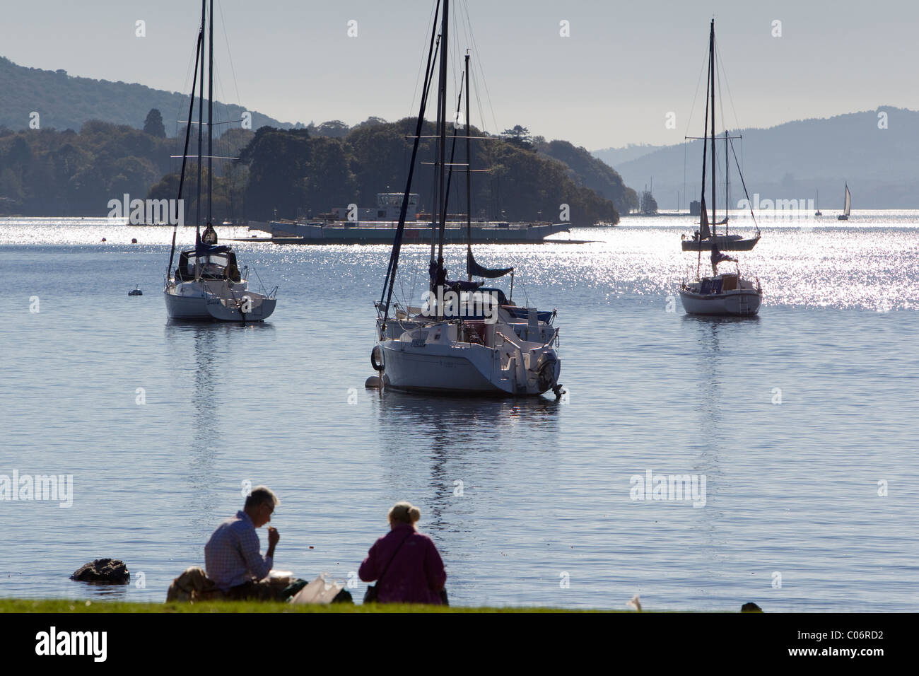 Perfekte Ort für ein Picknick Stockfoto