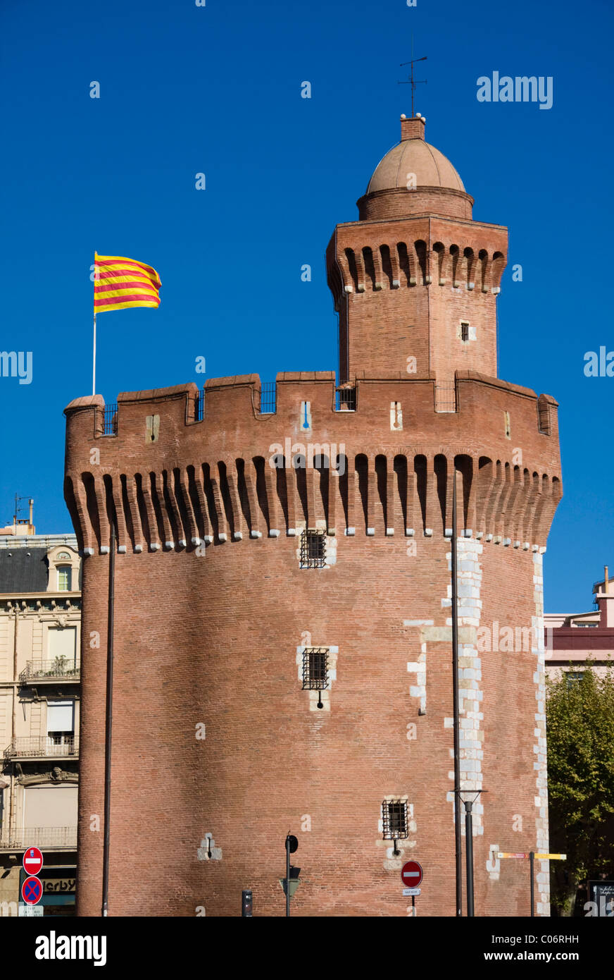 Le Castillet (Porte Notre-Dame), Perpignan, Frankreich, Herbst 2010 Stockfoto