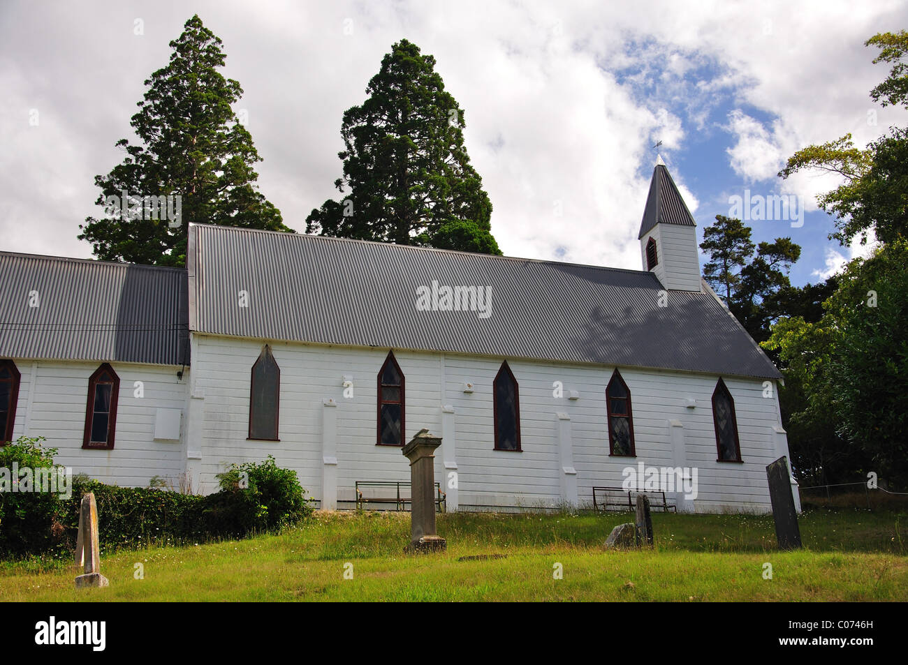St John's Church (1846.oldest in NZ), Edward Street, Wakefield, Tasman Region, Südinsel, Neuseeland Stockfoto