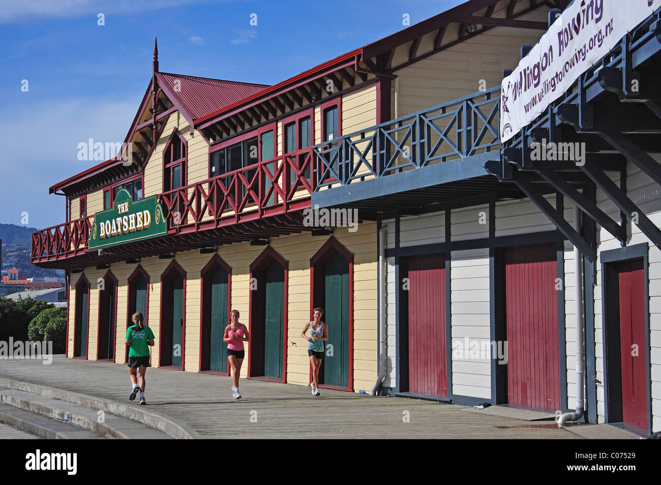 The Boatshed in Wellington Waterfront, Taranaki Street, Wellington Region, Nordinsel, Neuseeland Stockfoto