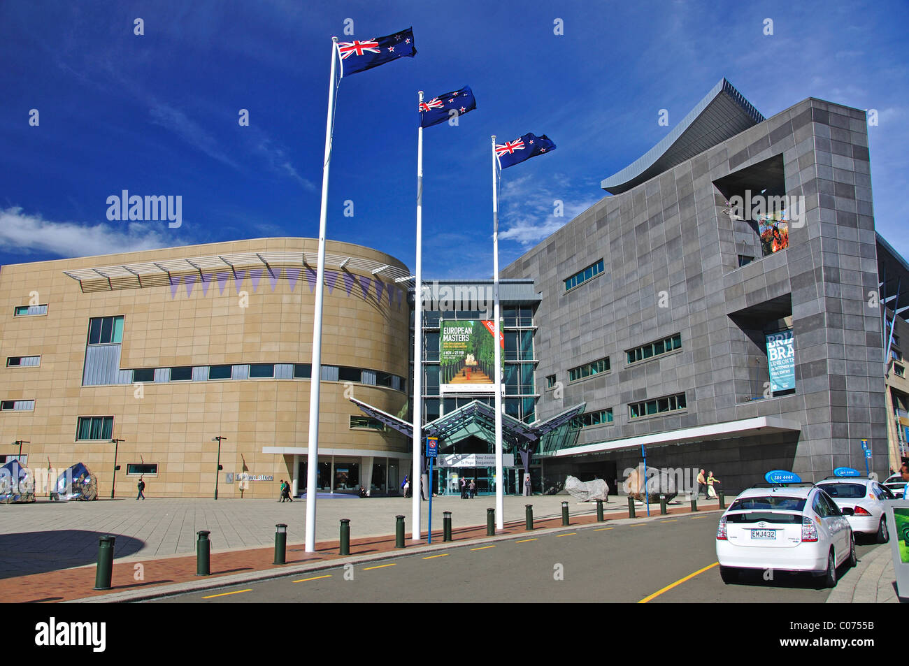 Das Museum of New Zealand Te Papa Tongarewa, Cable Street, Wellington, Wellington Region, Neuseeland Stockfoto