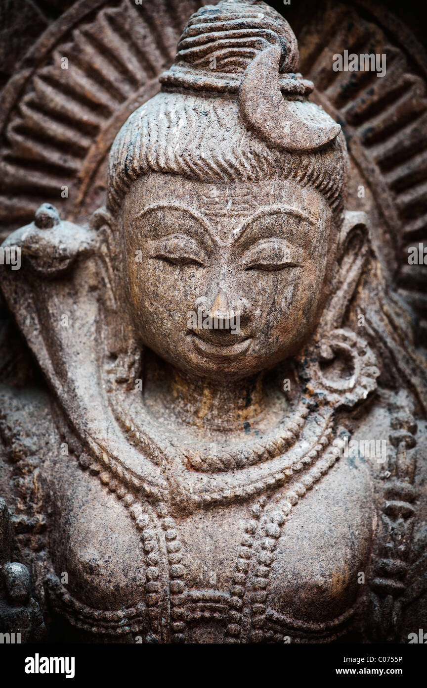 Indische Gottheit Statue, Lord Shiva Stockfoto