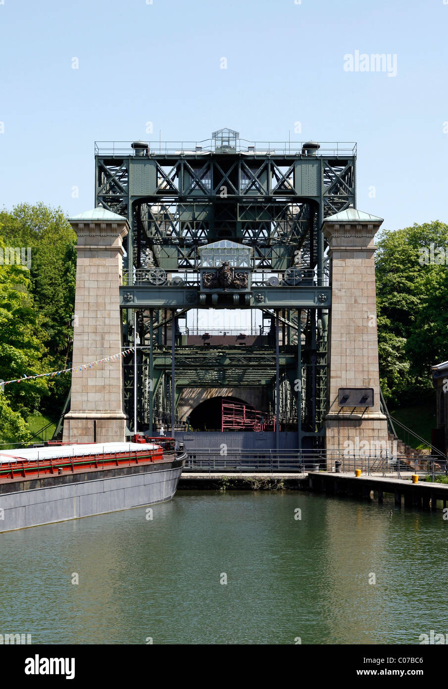 Alte Schiff Aufzug, Waltrop, Ruhrgebiet Region, North Rhine-Westphalia, Deutschland, Europa Stockfoto