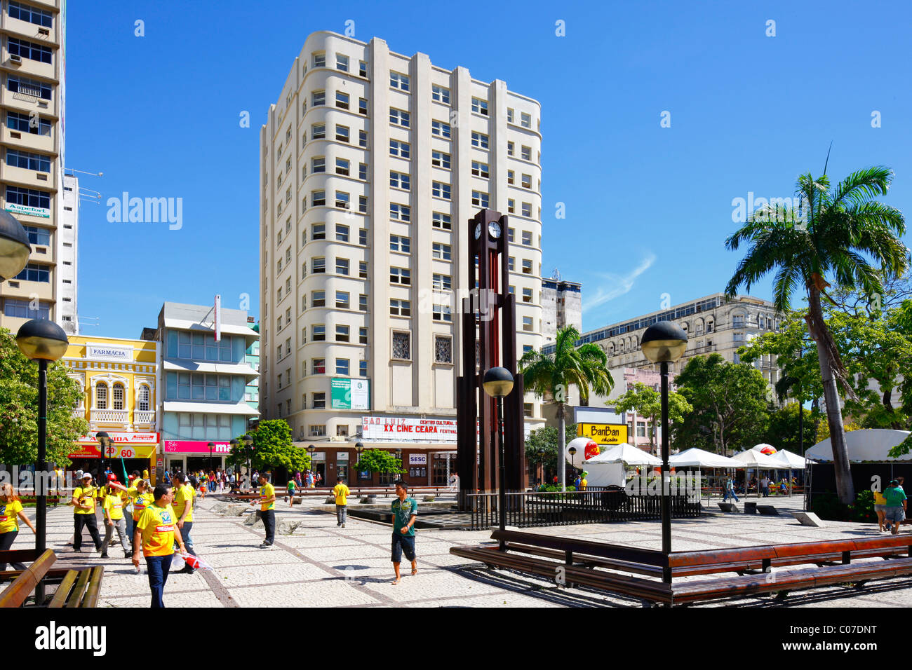 Praça Ferreira, Fortaleza, Bundesstaat Ceará, Brasilien, Südamerika Stockfoto