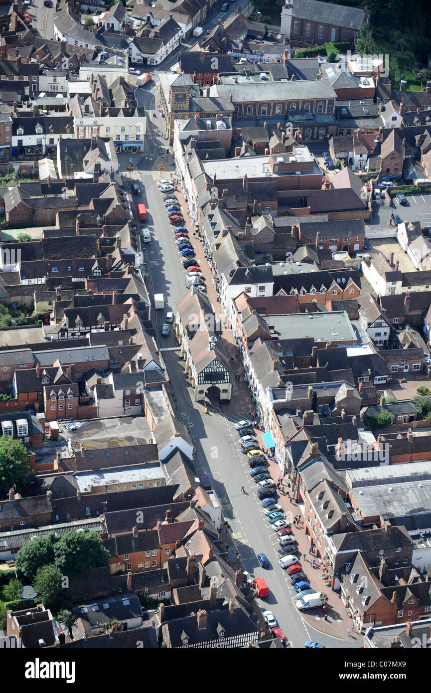 Luftbild Bridgnorth High Street Shropshire Stockfoto