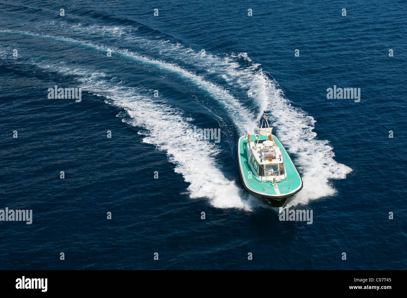Pilot Cutter im Gange, Korsika, Frankreich, Europa Stockfoto