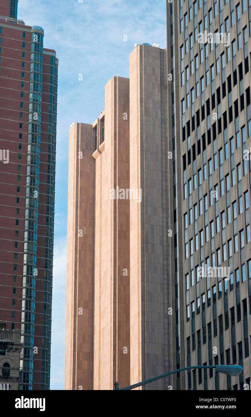 Wolkenkratzer, Büro und Wohnung Blöcke in New York City USA Stockfoto