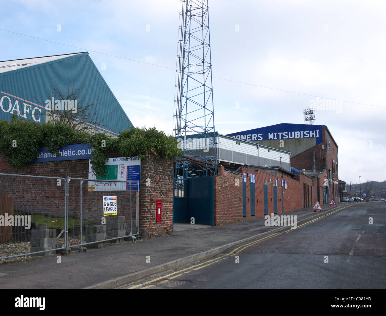 Oldham Athletic Football Ground, Oldham, England, UK. Stockfoto