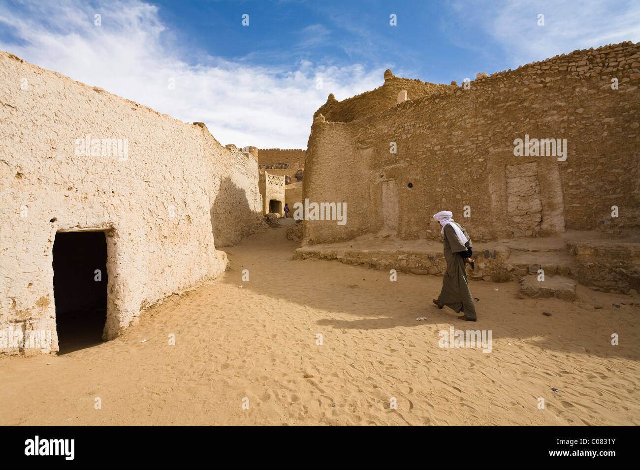 Altstadt von Ghat, Libyen, Sahara, Nordafrika, Afrika Stockfoto