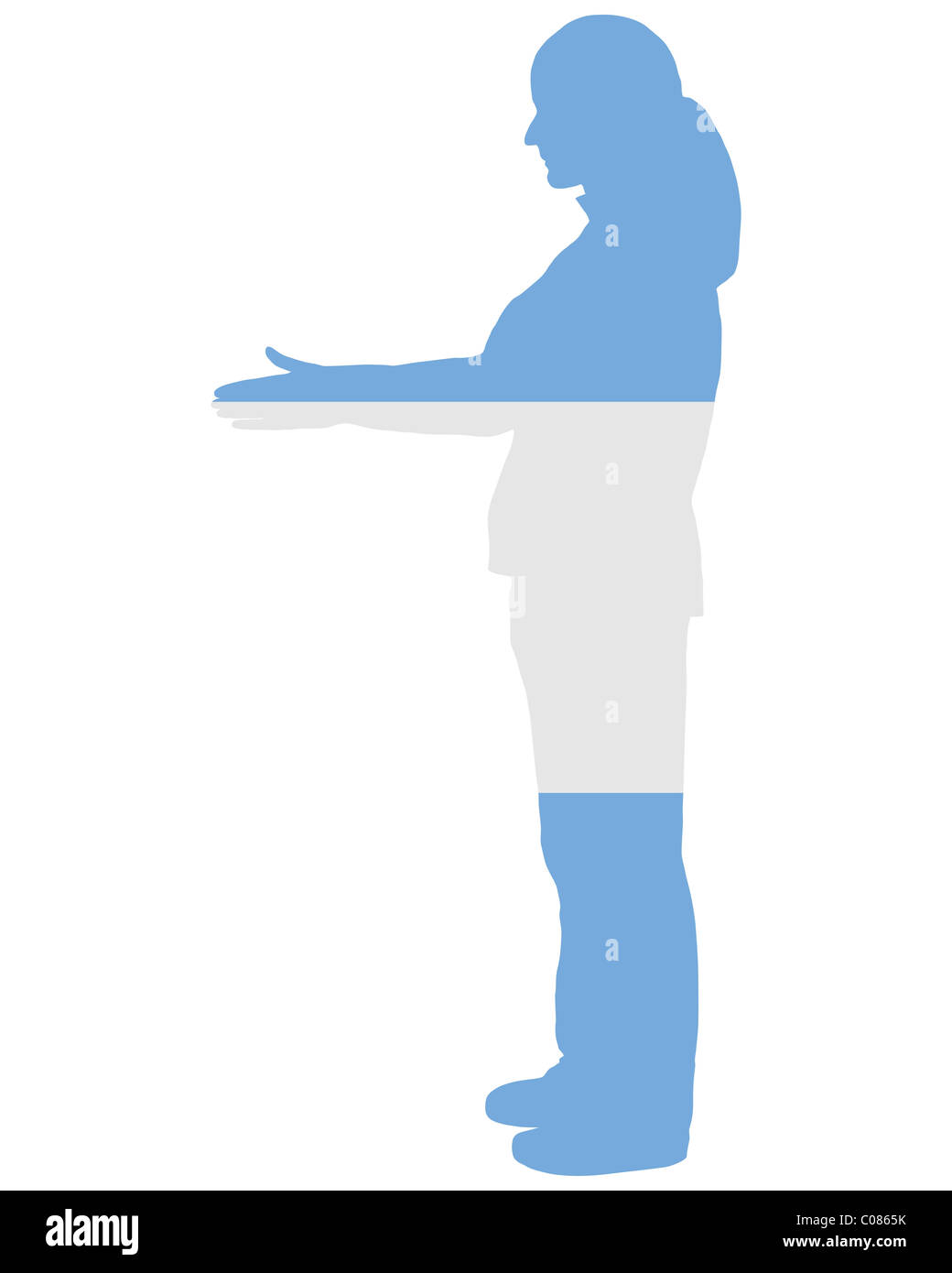 Herzlich Willkommen in Argentinien Stockfoto