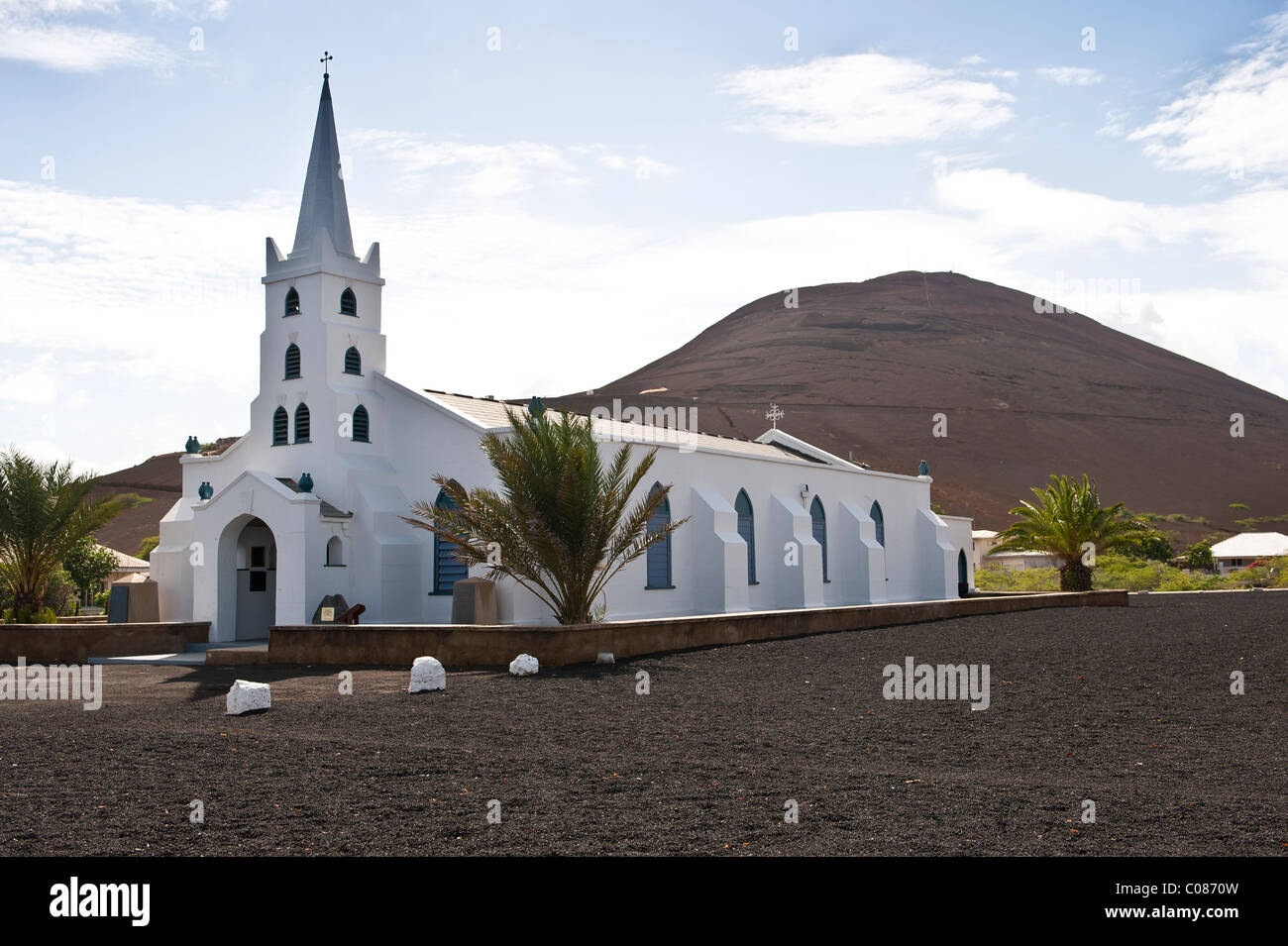 Georgetown Kirche Ascension Insel Süd-Atlantik Stockfoto