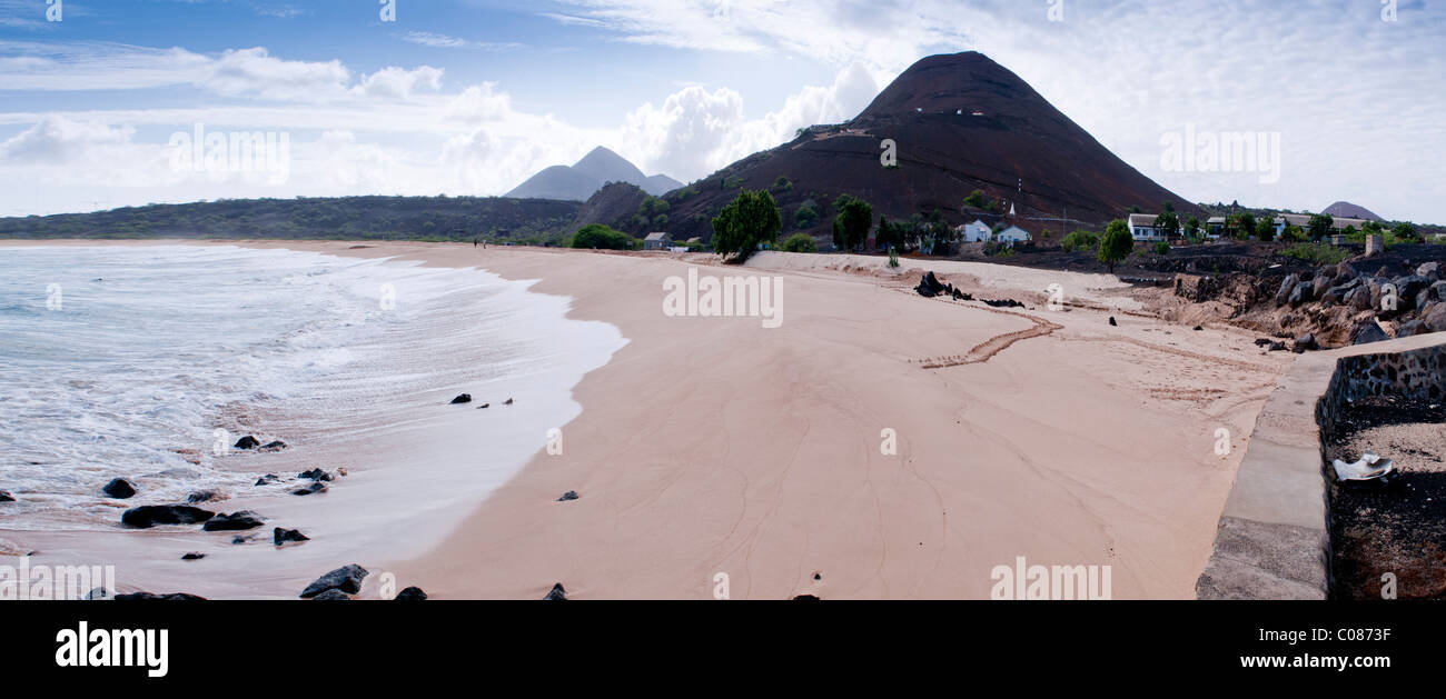Grüne Meeresschildkröten nisten Bereich am Strand Ascension Island Süd-Atlantik Stockfoto