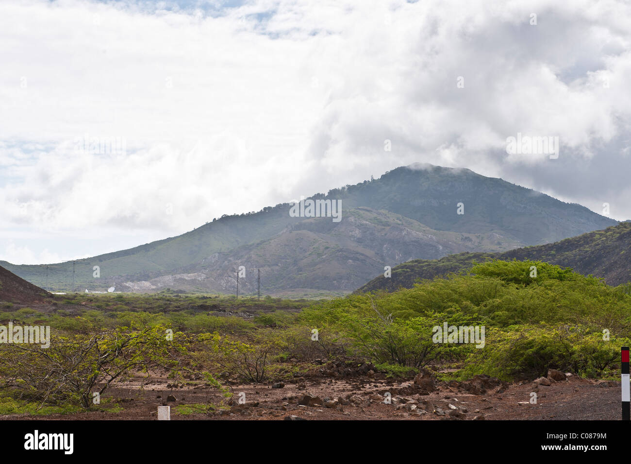 Green Mountain Ascension Island Stockfoto