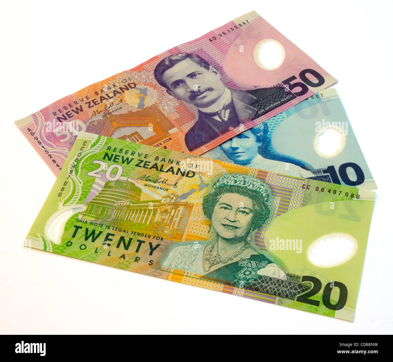 Neuseeland Dollar Banknoten Stockfotografie Alamy