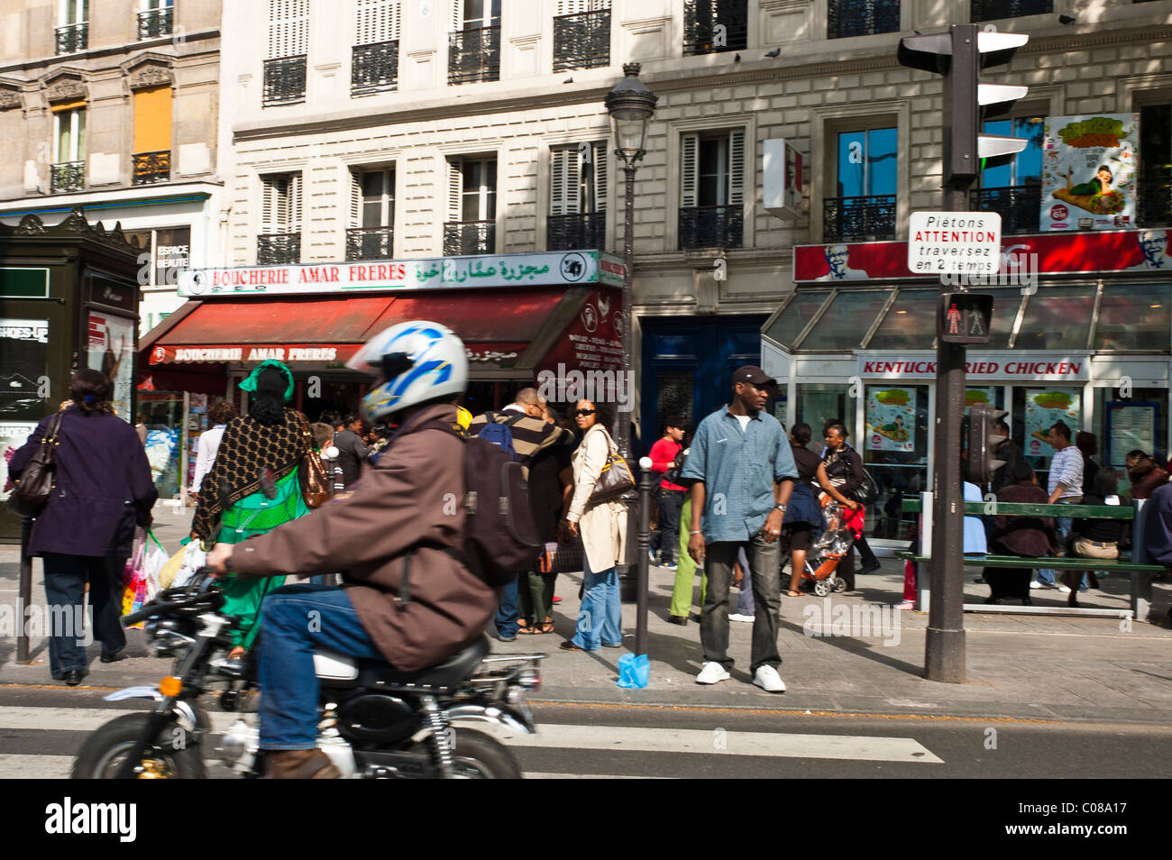 "La Goutte d ' or" ein beliebtes Viertel Paris, Paris, Frankreich Stockfoto