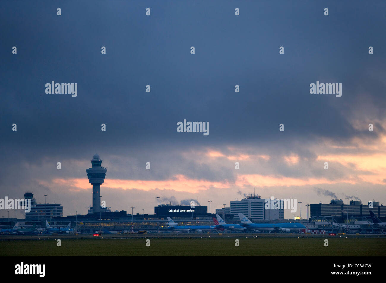 Schiphol Flughafen Amsterdam Stockfoto