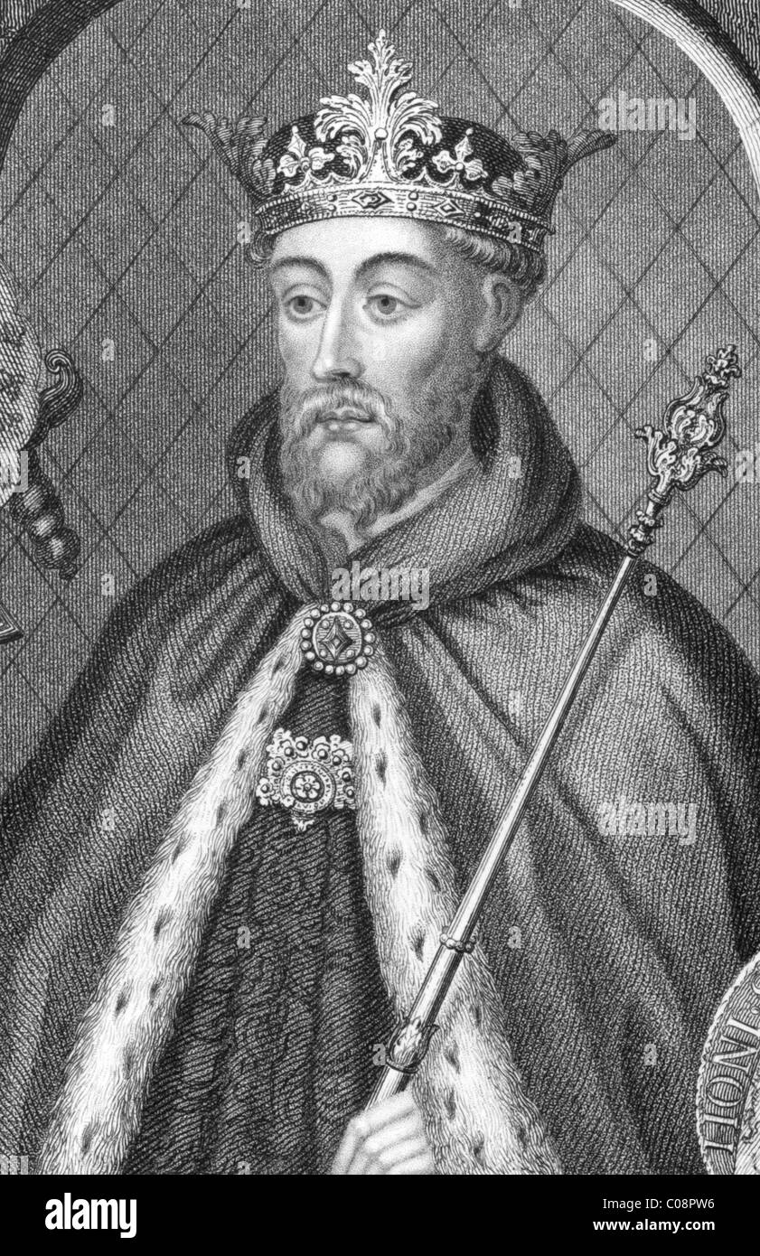John of Gaunt (Gent), 1. Duke of Lancaster (1340-1399) auf Gravur aus den 1800er Jahren. Stockfoto