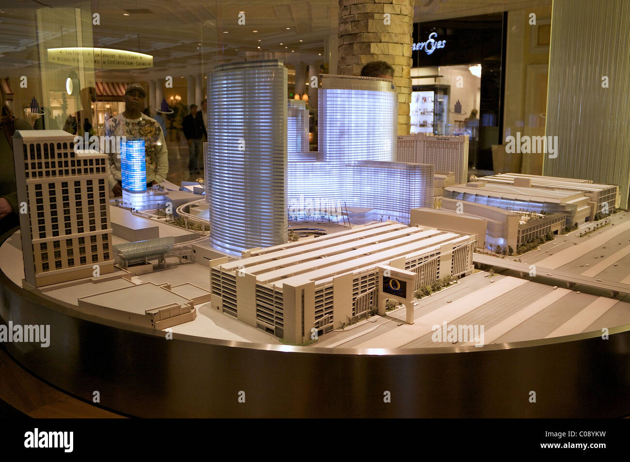 Modell der neuen CityCenter Komplex in Las Vegas Stockfoto