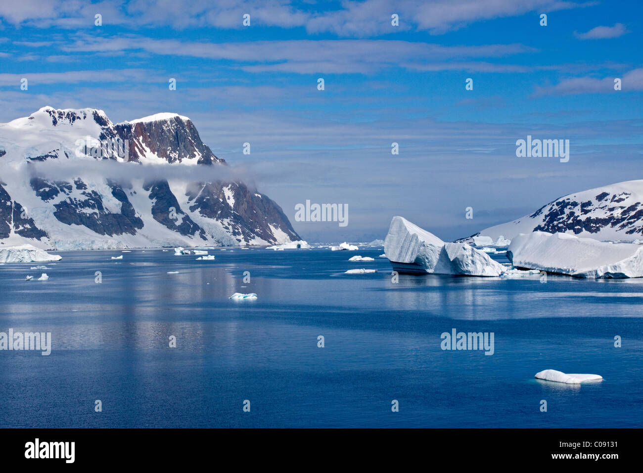 Eingang zum Lemaire-Kanal, antarktische Halbinsel Stockfoto