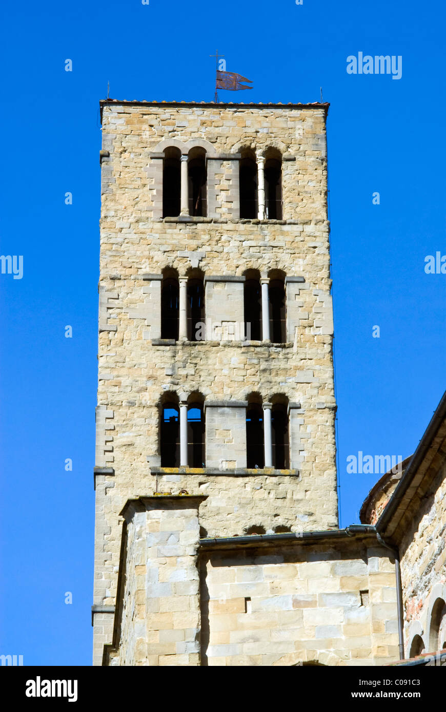 Kirche von Santa Maria della Pieve, Arezzo, Toskana, Italien Stockfoto