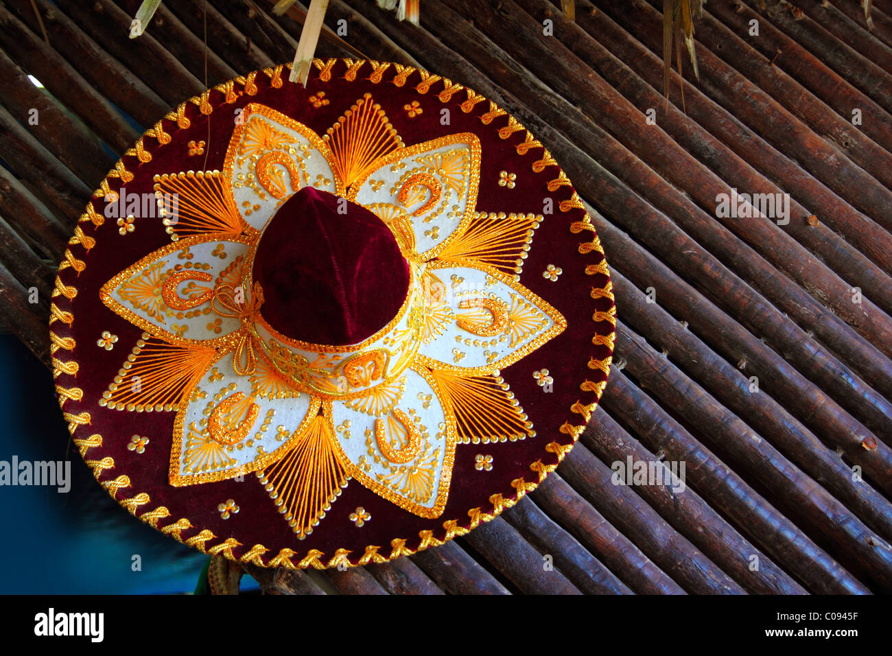 schöne Charro Mariachi Hut mexikanische Ikone aus Mexiko Stockfoto