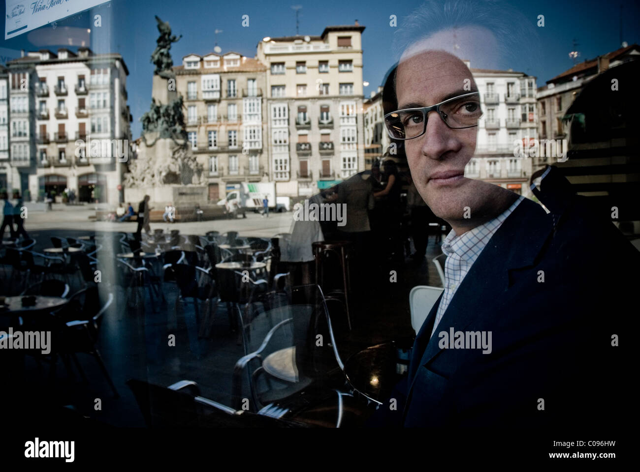 Antonio Basagoiti, spanischer Politiker, Präsident der Partido Popular des Baskenlandes in Vitoria, Spanien. Stockfoto