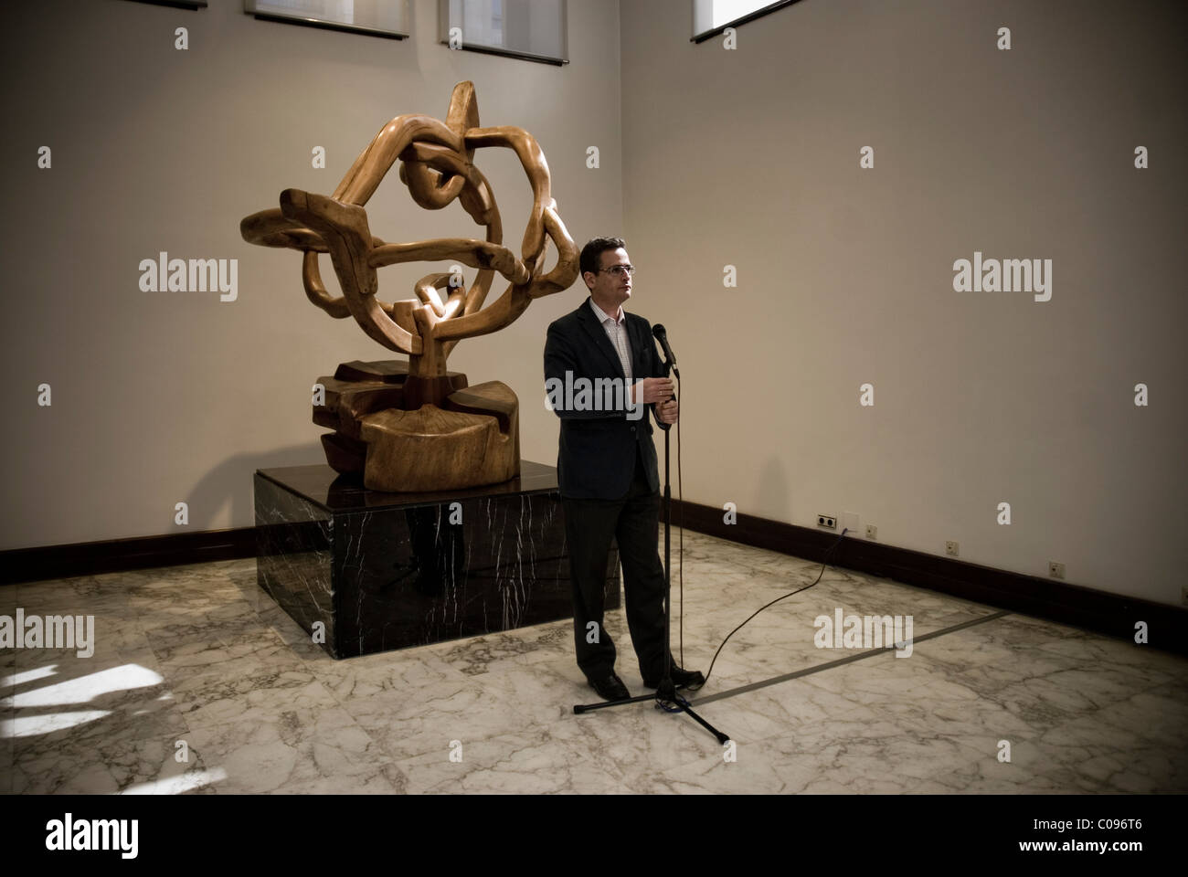 Antonio Basagoiti, spanischer Politiker, Präsident der Partido Popular des Baskenlandes in Vitoria, Spanien. Stockfoto