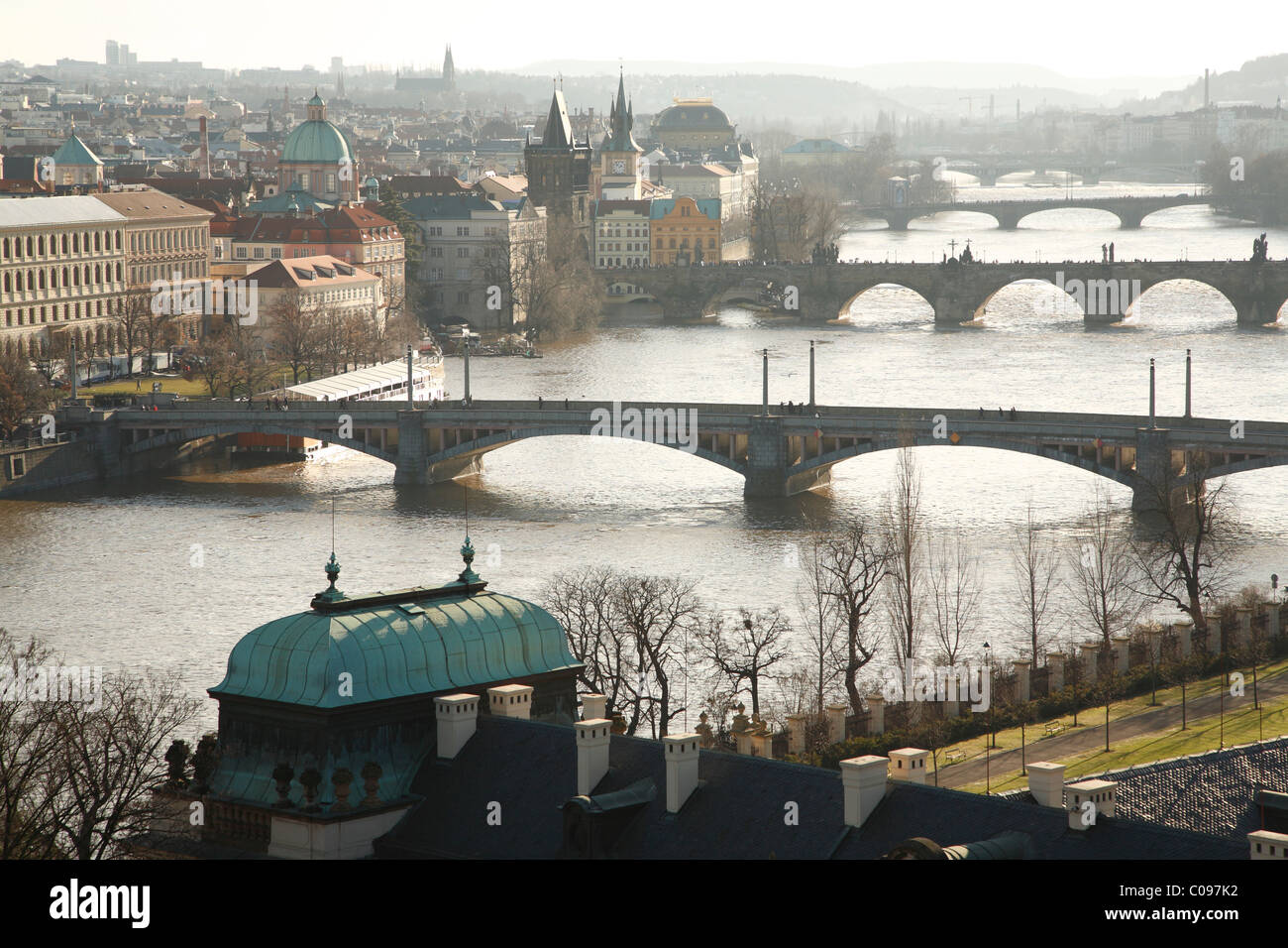 Panorama von Prag, Tschechische Republik Stockfoto