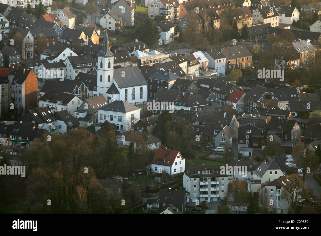 Luftaufnahme, Voerde, Ennepetal, Ruhrgebiet, Nordrhein-Westfalen, Deutschland, Europa Stockfoto
