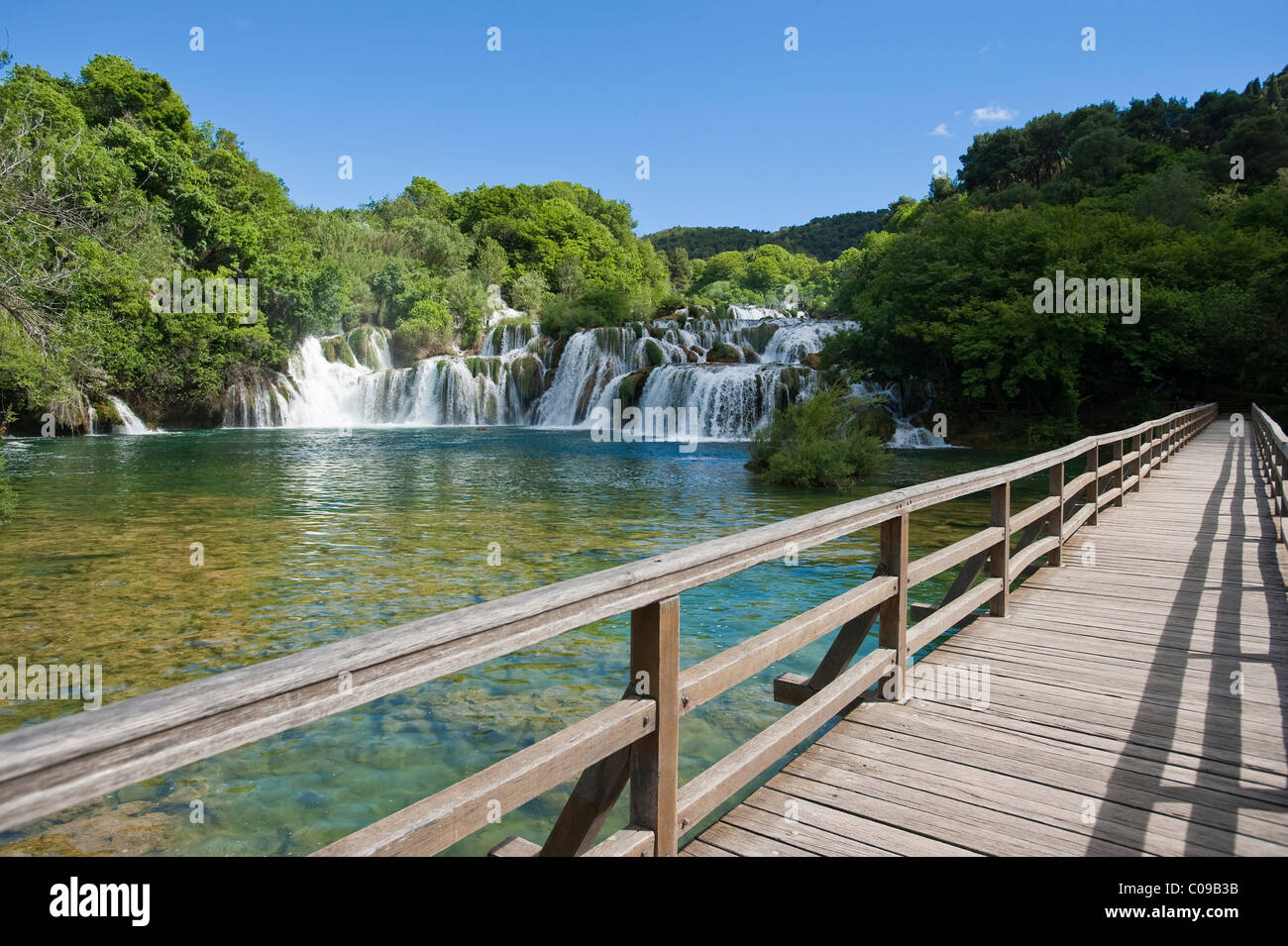 Wasserfälle, Nationalpark Krka, Region Sibenik-Knin, Kroatien, Europa Stockfoto