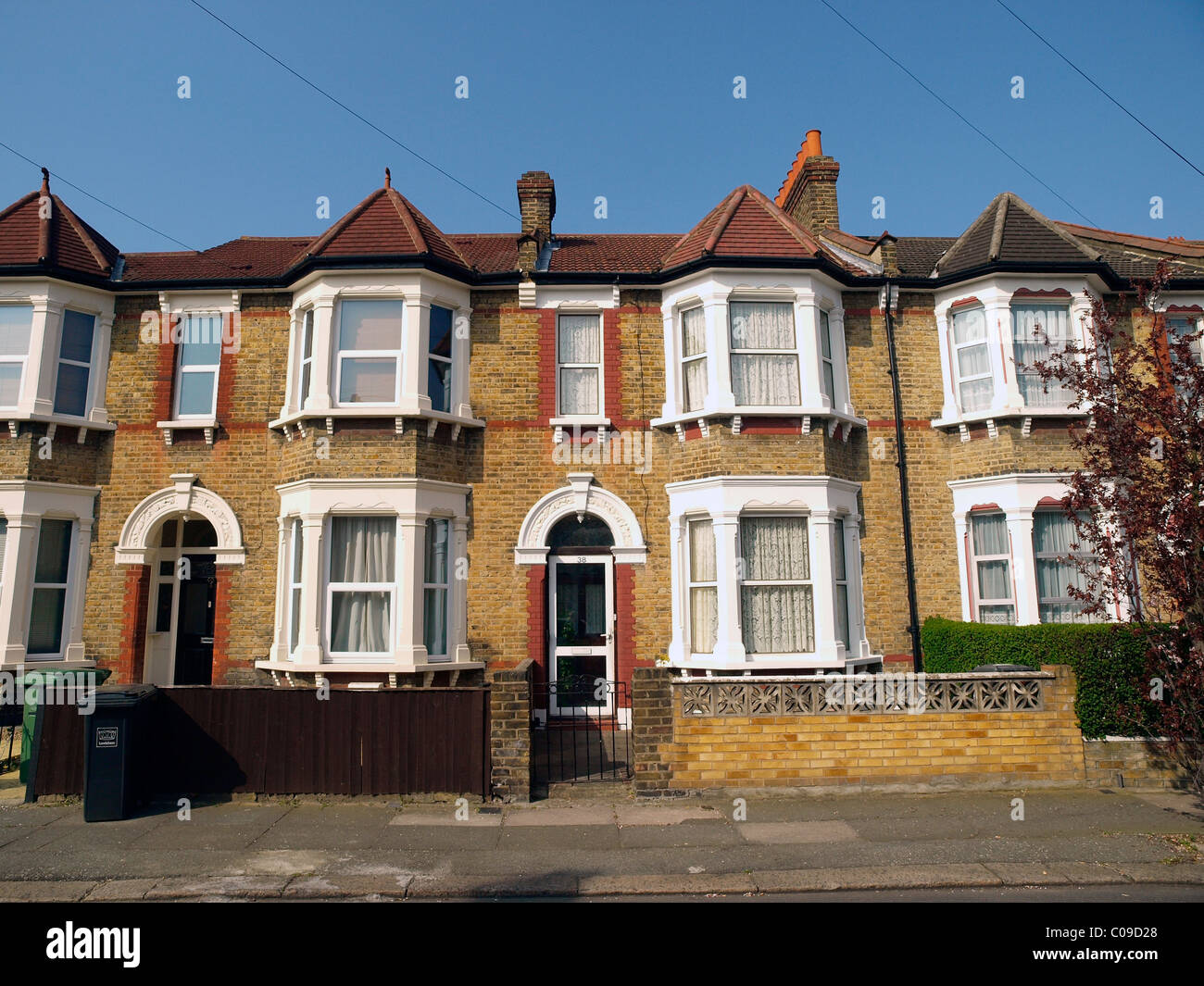 Terrasse beherbergt nstige Lewisham London Stockfoto