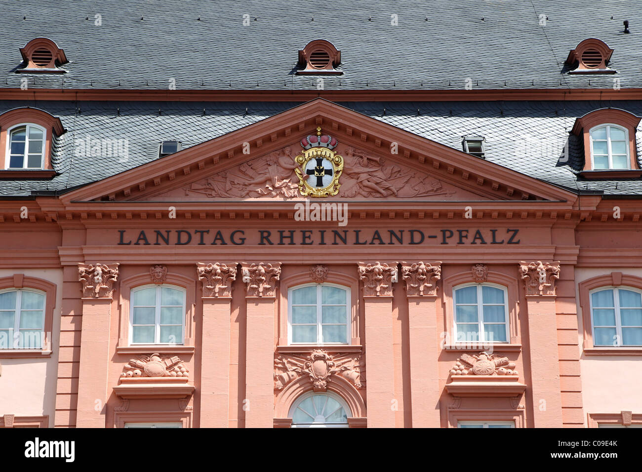 Die rheinland-pfälzischen Landtag Landtag in Mainz, Rheinland-Pfalz, Deutschland, Europa Stockfoto