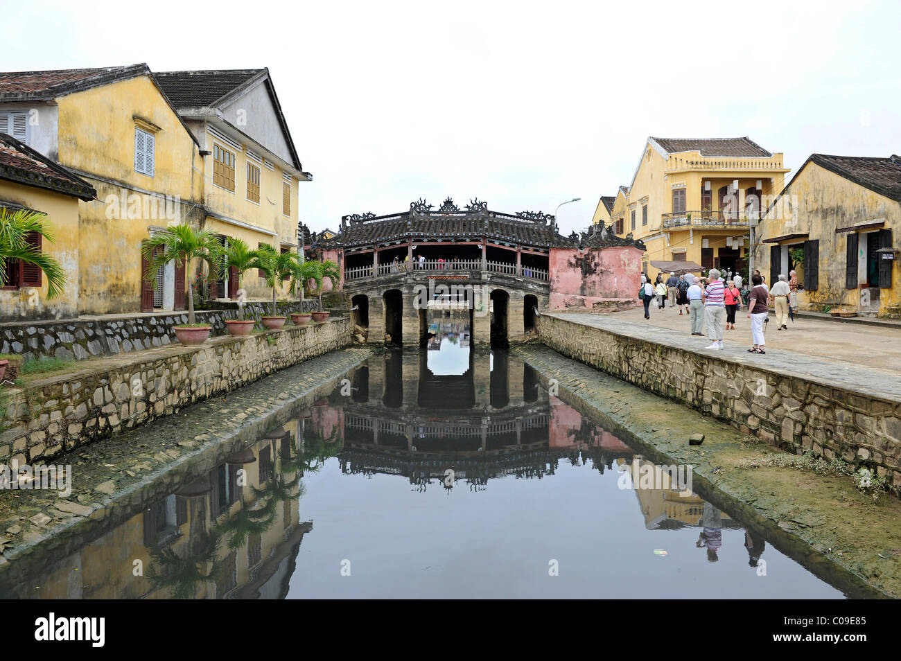 Japanische Brücke Chua Cau, Hoi an, Quang Nam, Zentral-Vietnam, Vietnam, Südostasien, Asien Stockfoto