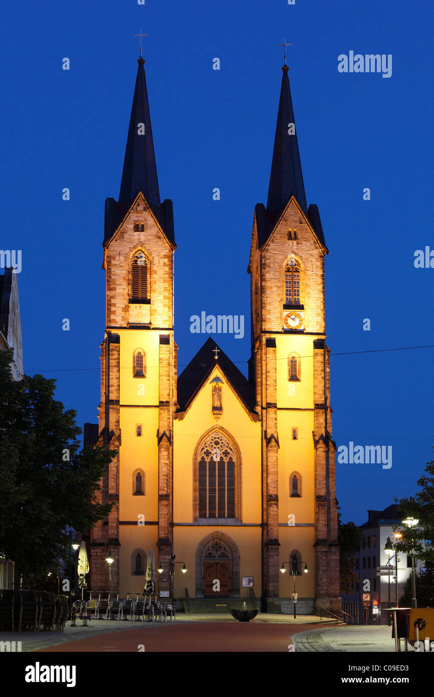 Lorenzkirche Kirche, Hof, Oberfranken, Franken, Bayern, Deutschland, Europa Stockfoto