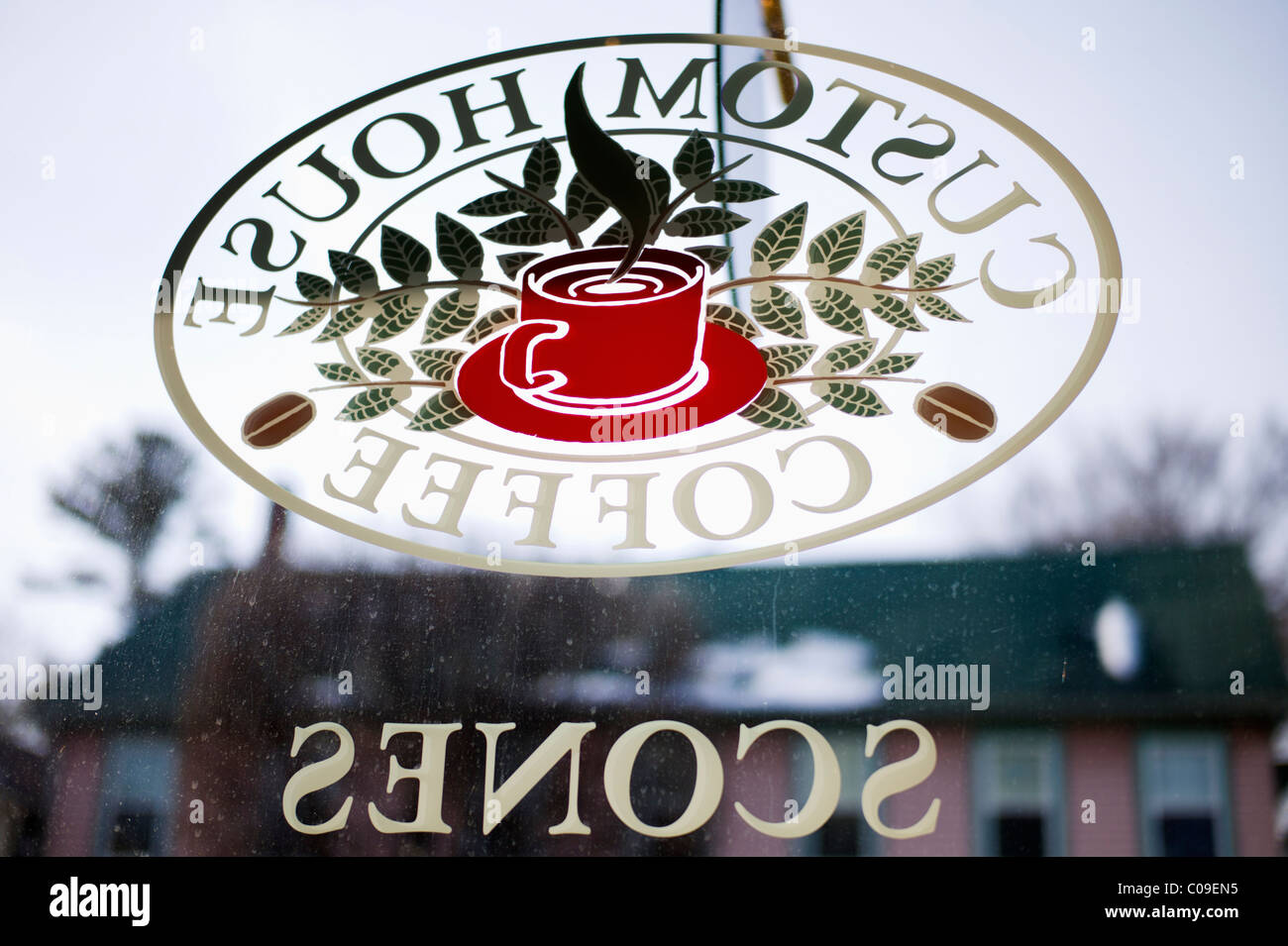 Cafe in East Greenwich Rhode Island USA Stockfoto
