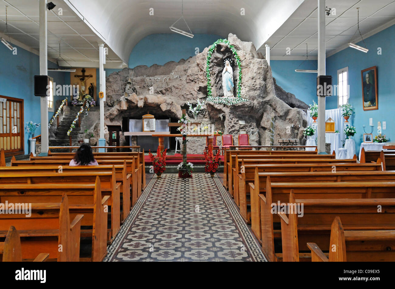 Heiligtum von Lourdes, Schrein, Kirche, Iquique, Norte Grande, Nördliches Chile, Chile, Südamerika Stockfoto